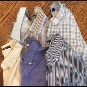 Men’s 6 long sleeve button up shirt bundle.